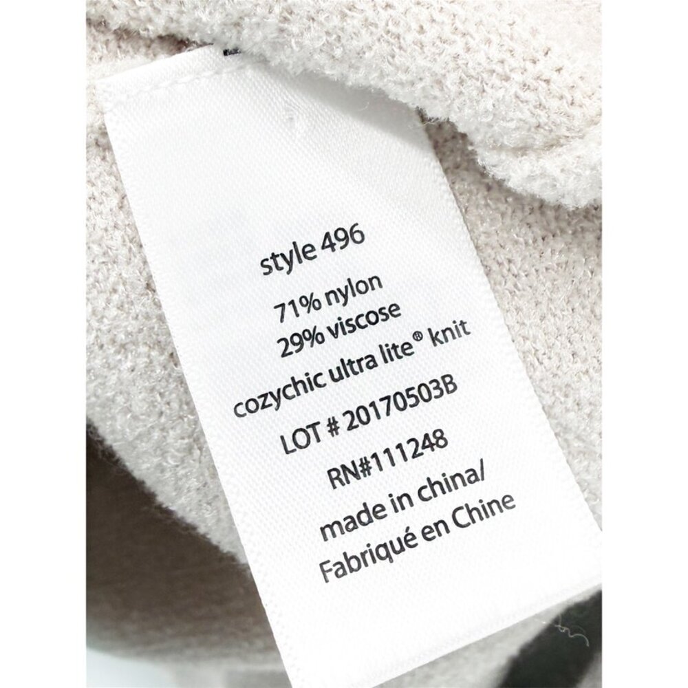 Barefoot Dreams Cozychic Ultra Lite Long Cardigan Duster M Stone - Picture 8 of 11